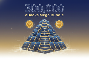 300,000 eBooks Mega Bundle ++ Plr Mrr
