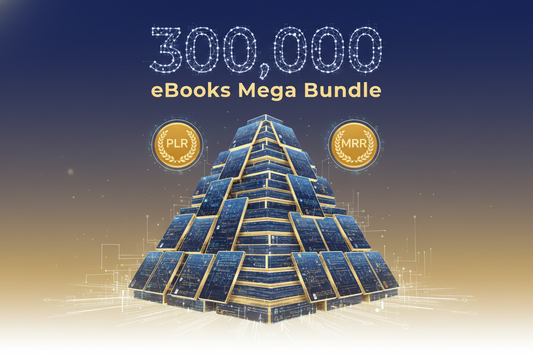 300,000 eBooks Mega Bundle ++ Plr Mrr