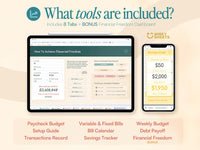 Paycheck Budget Spreadsheet Biweekly Bill Tracker Savings Goals Personal Budget Google Sheets Financial Planner Weekly Budget Template